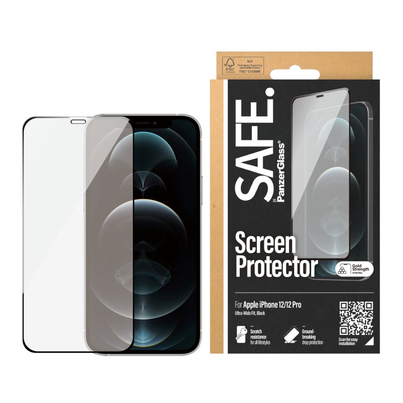 SAFE by PanzerGlass - Screen Protector Apple iPhone 12 - 12 Pro - Edge-to-Edge