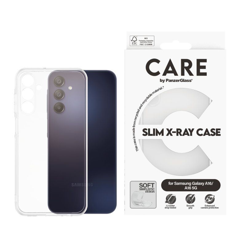 PanzerGlass CARE by PG Fash TP XR Soft Sam New A15 coque de protection pour téléphones portables Housse Transparent