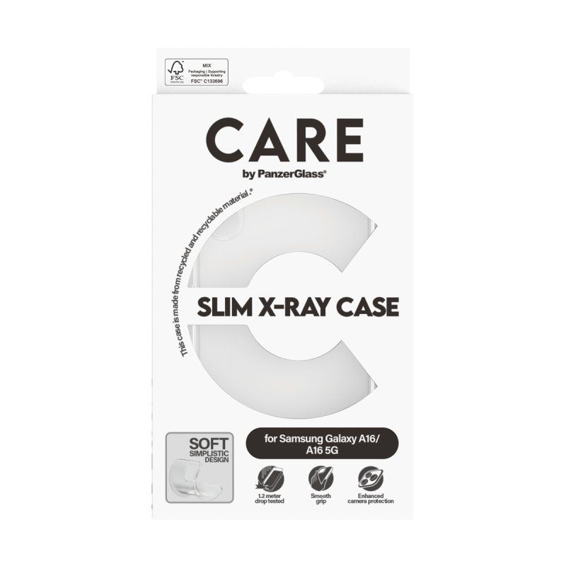 PanzerGlass CARE by PG Fash TP XR Soft Sam New A15 coque de protection pour téléphones portables Housse Transparent