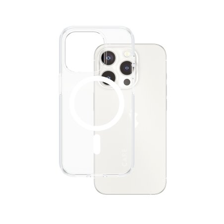 PanzerGlass CARE by Flagship Case Transparent Urban Combat w. White MagSafe iPhone 15 Pro