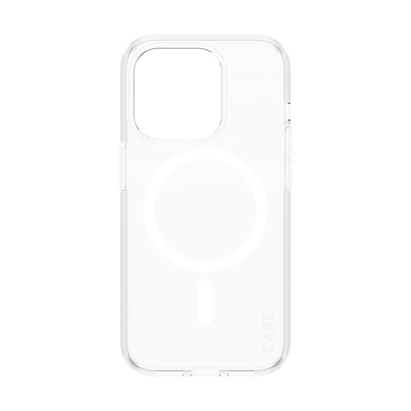 CARE by PanzerGlass - Case Transparent w. White MagSafe - iPhone 15 Pro