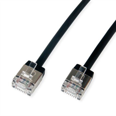ROLINE 21.15.4561 networking cable Black 1 m Cat6a U/FTP (STP)
