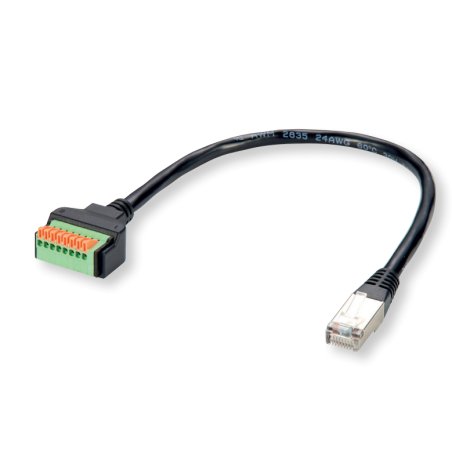 ROLINE Câble RJ45M - Push-Terminal Block