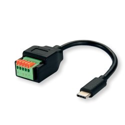 ROLINE Câble type C M - 5pin Push Button