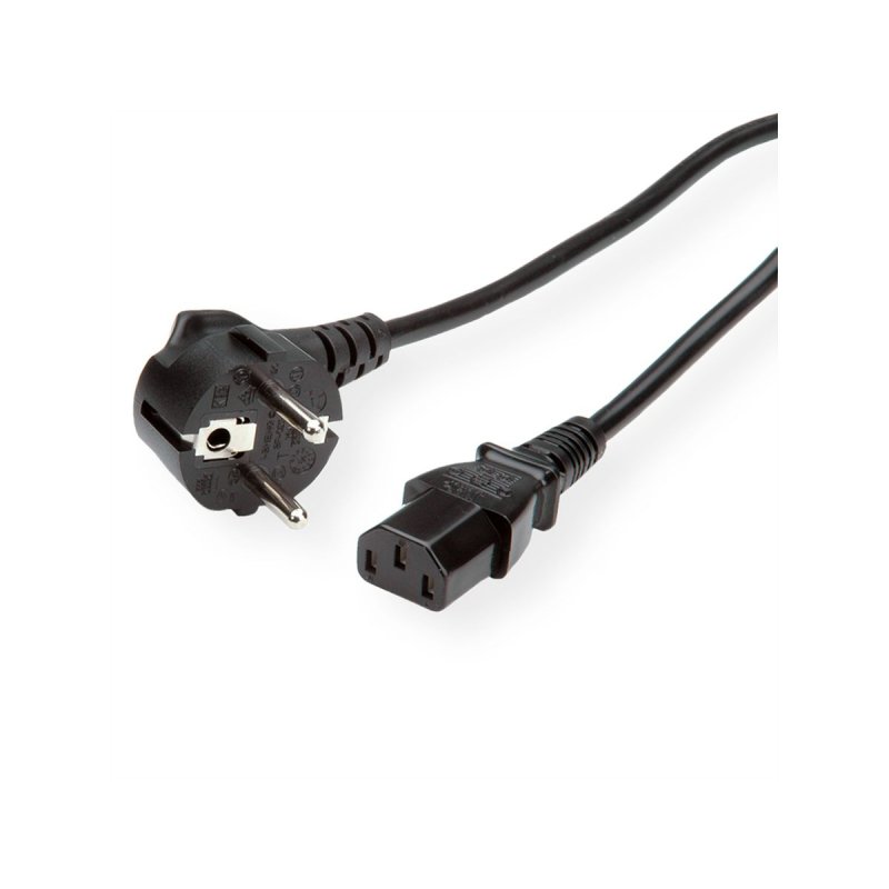 ROLINE 19.08.1014 power cable Black 3 m CEE 7/7 C13 coupler
