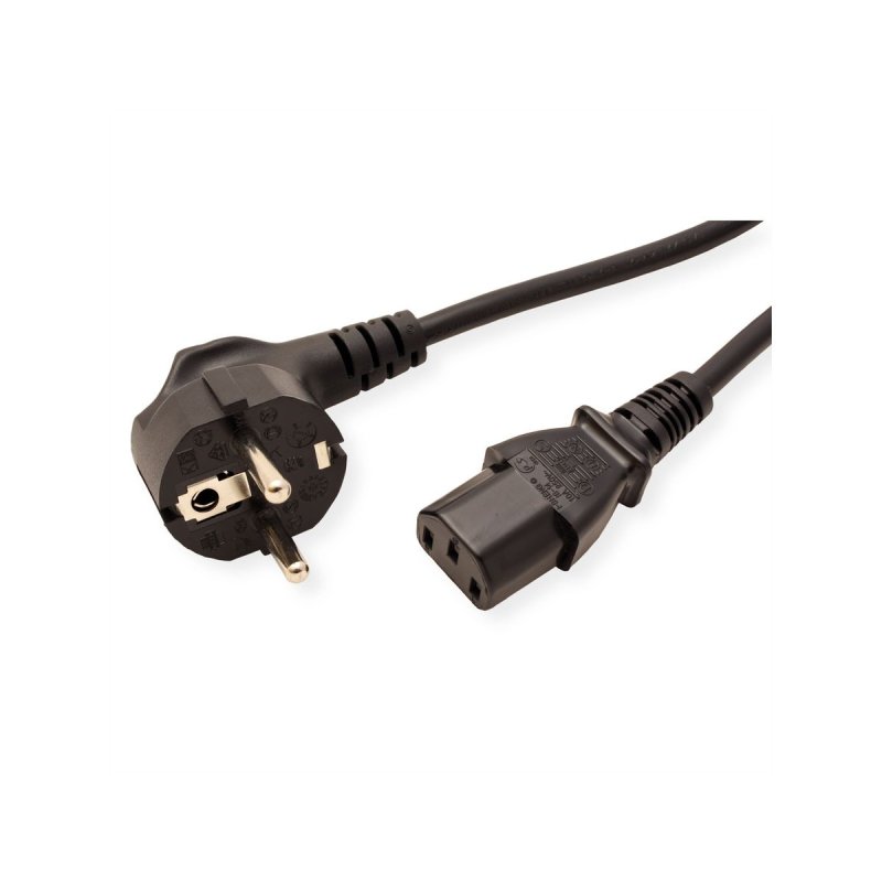 ROLINE 19.08.1014 power cable Black 3 m CEE 7/7 C13 coupler