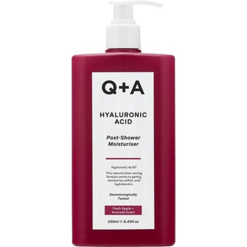 Q A Hyaluronic Acid Post-Shower Moisturiser for Hydrating Body Care 250ml