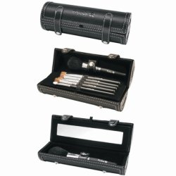 EUROstil Unisex Brush Set with Mirror Black