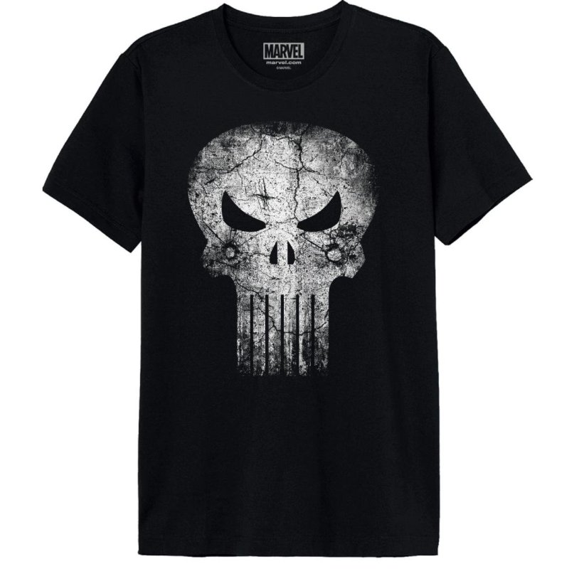 MARVEL - Punisher Skull Distress - T-Shirt Homme (L)