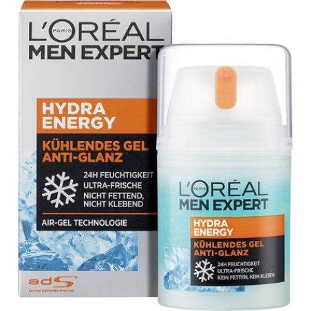 L'Oreal Men Expert Hydra Energy Cooling Moisturizing Gel Anti-Shine 50ml