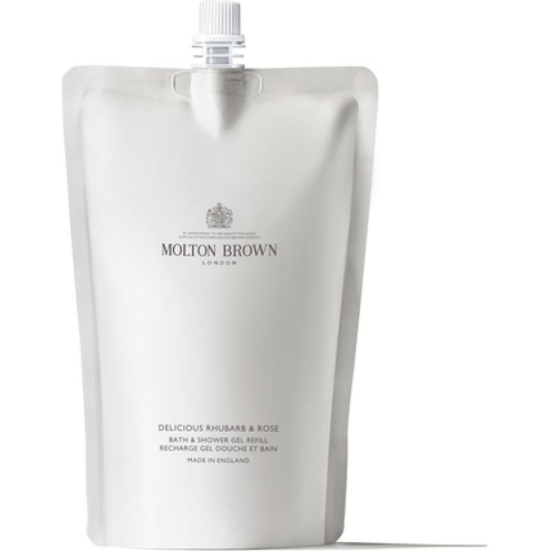 Molton Brown Delicious Rhubarb and Rose Bath and Shower Gel Refill 400ml