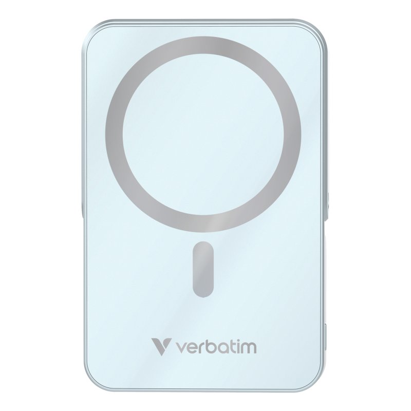 Verbatim Charge 'n' Go Magnetic Wireless Lithium Polymère (LiPo) 10000 mAh Recharge sans fil Bleu