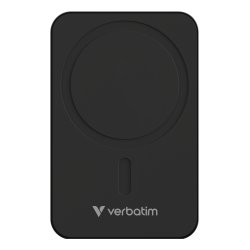 Verbatim Charge 'n' Go Essentials Power Bank Magnetic Wireless 20000 mAh Black