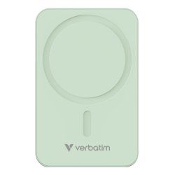 Verbatim Charge 'n' Go Essentials Magnetic Wireless Power Bank 20000 mAh Green