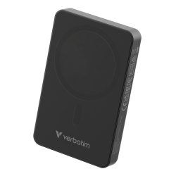 Verbatim Charge 'n' Go Essentials Magnetic Wireless Power Bank 10000 mAh Black