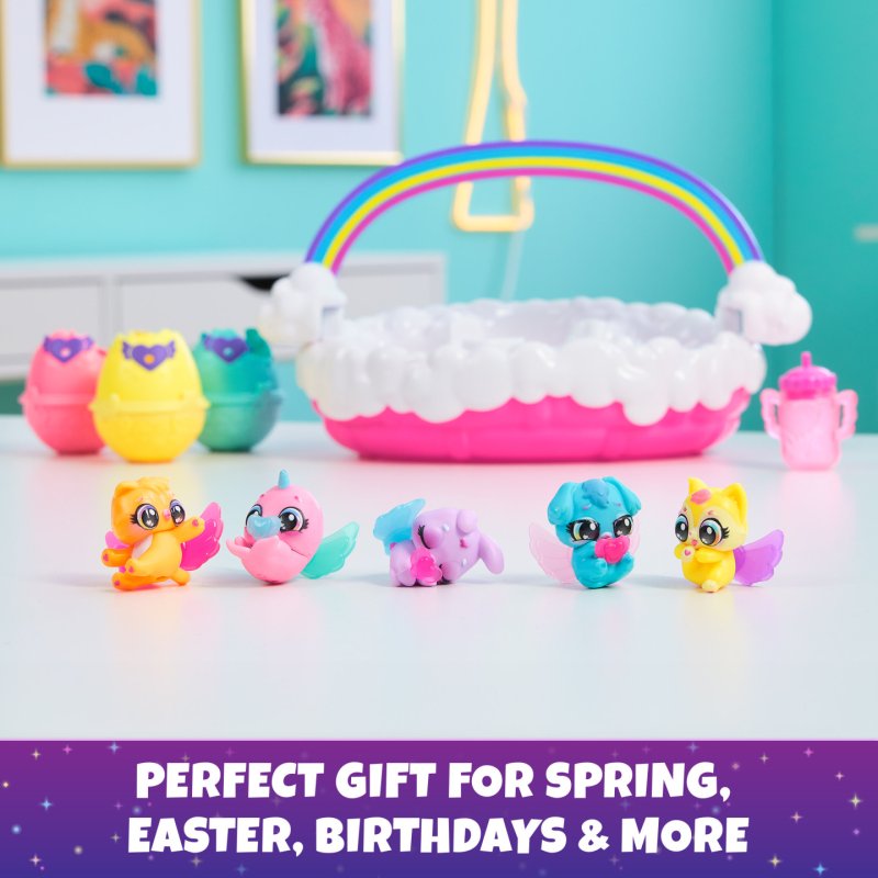 Hatchimals - Alive Neon Rainbow Basket - (6072741)