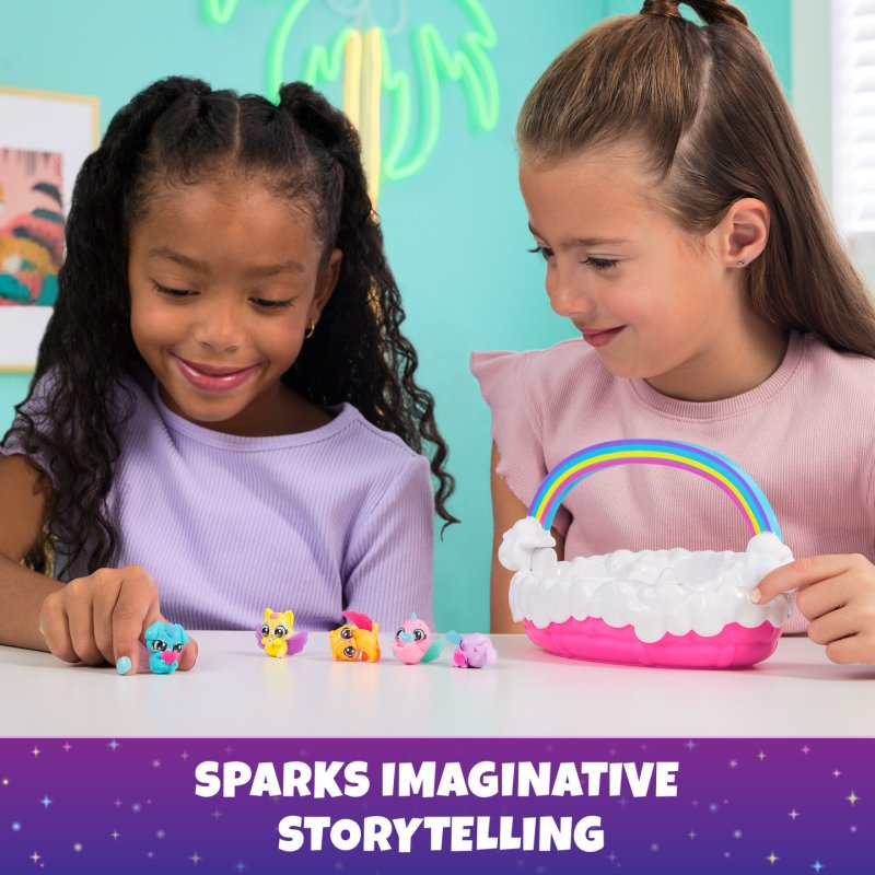 Hatchimals Alive Neon Rainbow Spring Basket