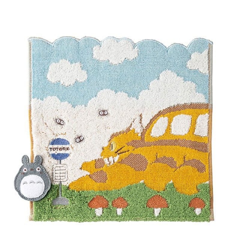 Mon voisin Totoro serviette de toilette Catbus on it's way 25 x 25 cm