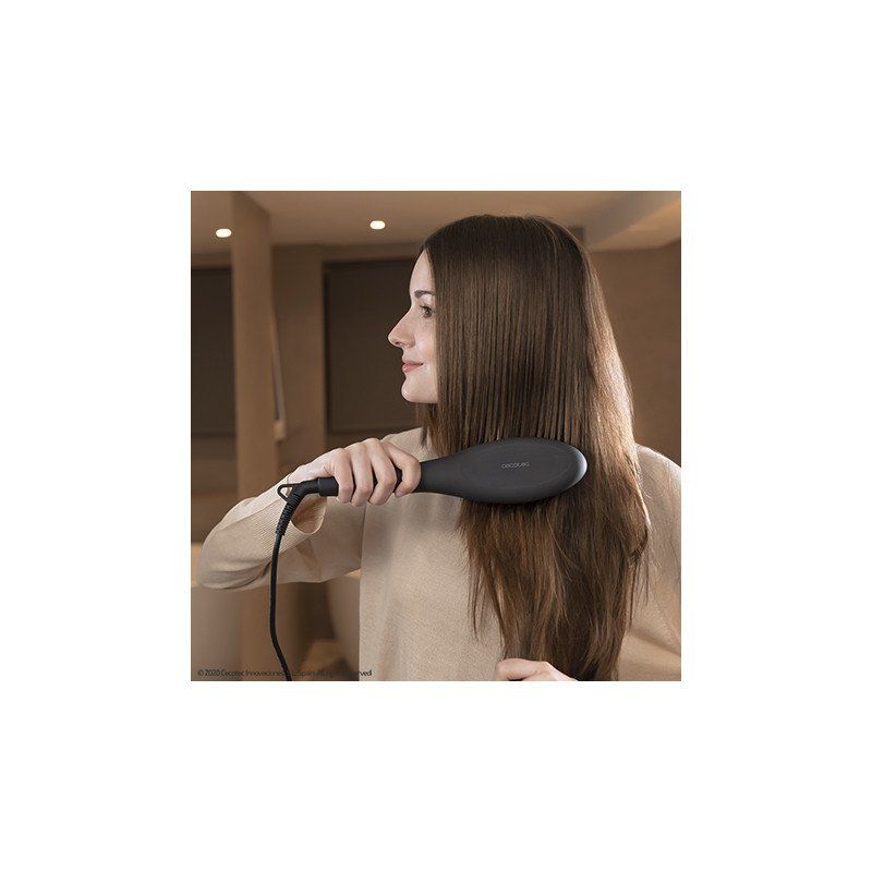 Cecotec Bamba InstantCare 900 Perfect Brush Adulte Brosse à cheveux rectangulaire Noir 1 pièce(s)