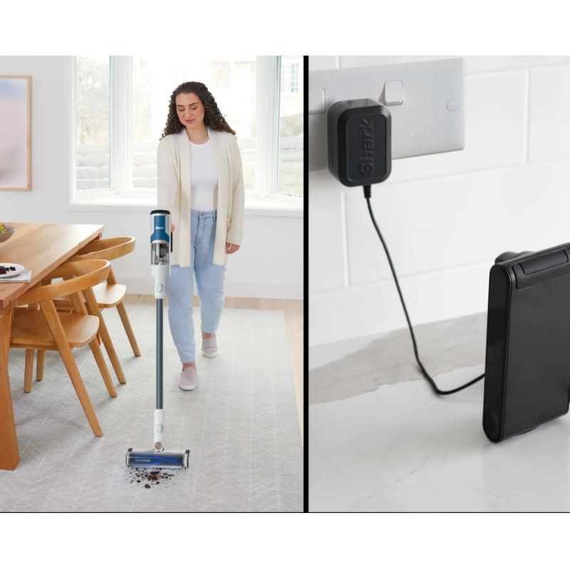 Shark BU1120DE stick vacuum/electric broom 2-in-1 stick vacuum Battery Dry Bagless 0.42 L Black, Blue, White