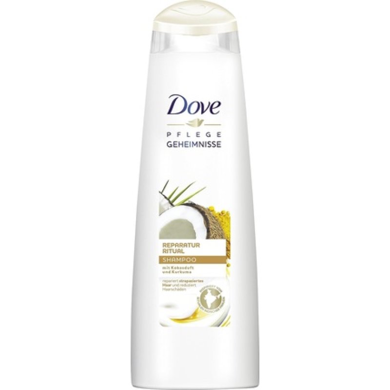 Dove Nourishing Secrets Hair Care Shampoo 250ml Coconut Fragrance and Turmeric
