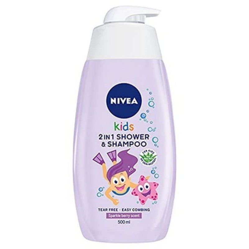 NIVEA 2in1 Body and Hair Cleanser with Fruit Scent Gel 500ml