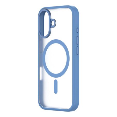 COQUE HYBRID DROP3M SOFT TOUCH OFG IPHONE 16 BLEU