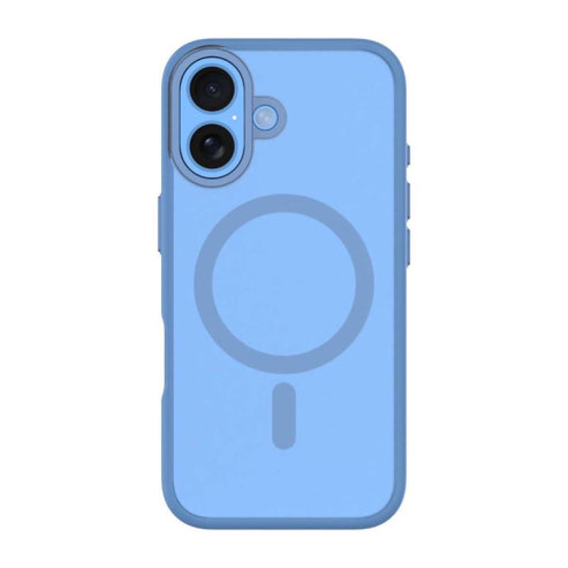 COQUE HYBRID DROP3M SOFT TOUCH OFG IPHONE 16 BLEU