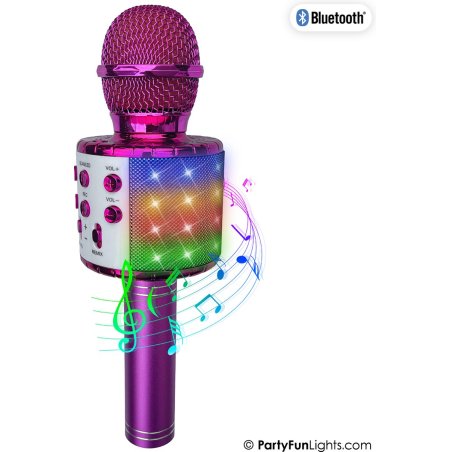 Party Fun Lights - Karaoke microphone with speaker - Pink (605601)