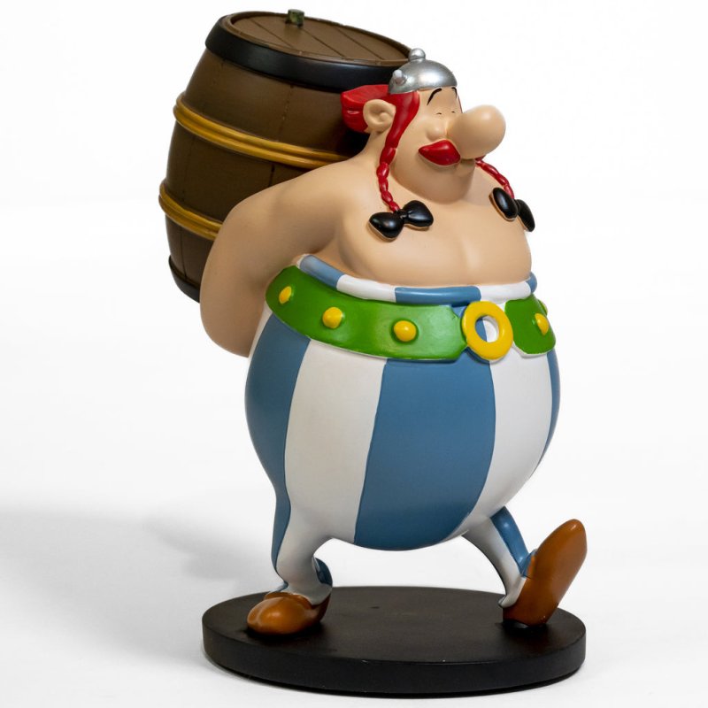 FIGURINE OBELIX ET SON TONNEAU30CM