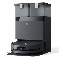 ECOVACS DEEBOT X8 PRO OMNI Schwarz Saug-Wisch-Roboter mit Reinigungsstation