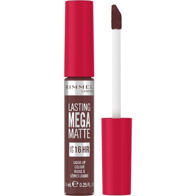 Rimmel London Lasting Mega Matte Liquid Lipstick Long-Lasting Hydrating Vegan Formula 7.4ml 860 Urban Affair