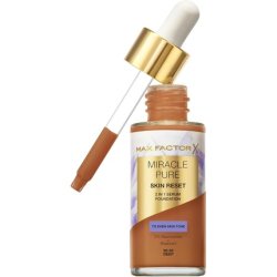 Max Factor Miracle Pure Skin Reset Serum Foundation 90-95 Deep 2-in-1 Serum Formula Medium Coverage Satin Matte Finish