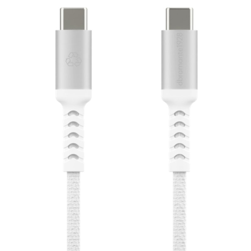 Dbramante1928 - Re-charge - BRD Cable - USB-C to USB-C, 2.5m - White
