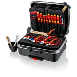 Werkzeugkoffer "BIG Basic Move" Elektro, 24-teilig (schwarz, mit Werkzeug-Sortiment für Elektriker)
