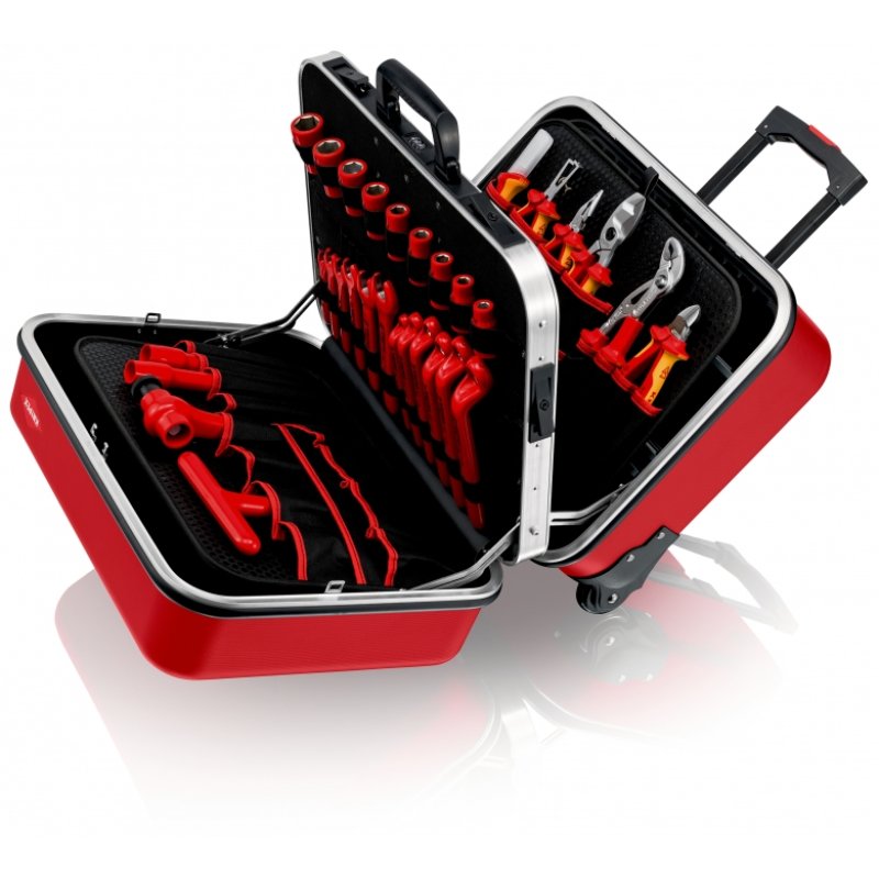 Knipex 98 99 15 tool storage case Black, Red Acrylonitrile butadiene styrene (ABS), Aluminium