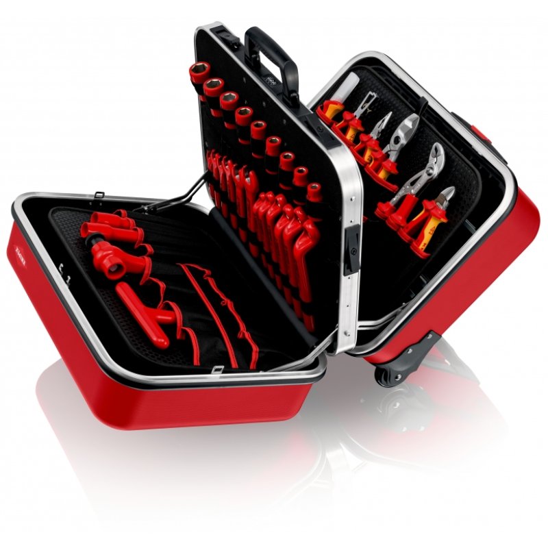 Knipex 98 99 15 tool storage case Black, Red Acrylonitrile butadiene styrene (ABS), Aluminium