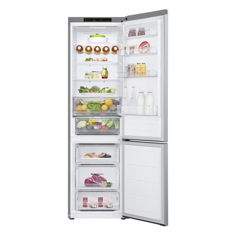 LG GBV3200DPY fridge-freezer Freestanding 387 L D Metallic Silver