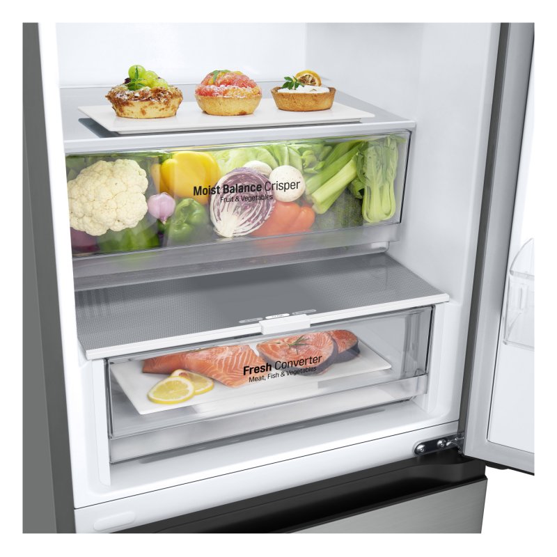 LG GBV3200DPY.APYQEUR fridge-freezer Freestanding 387 L D Silver