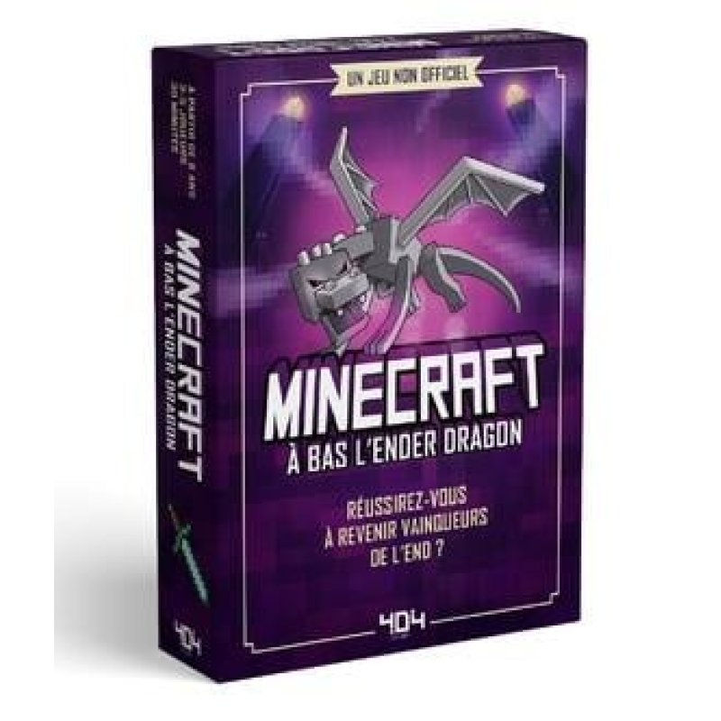MINECRAFT - A bas l'Ender Dragon - Le jeu de cartes