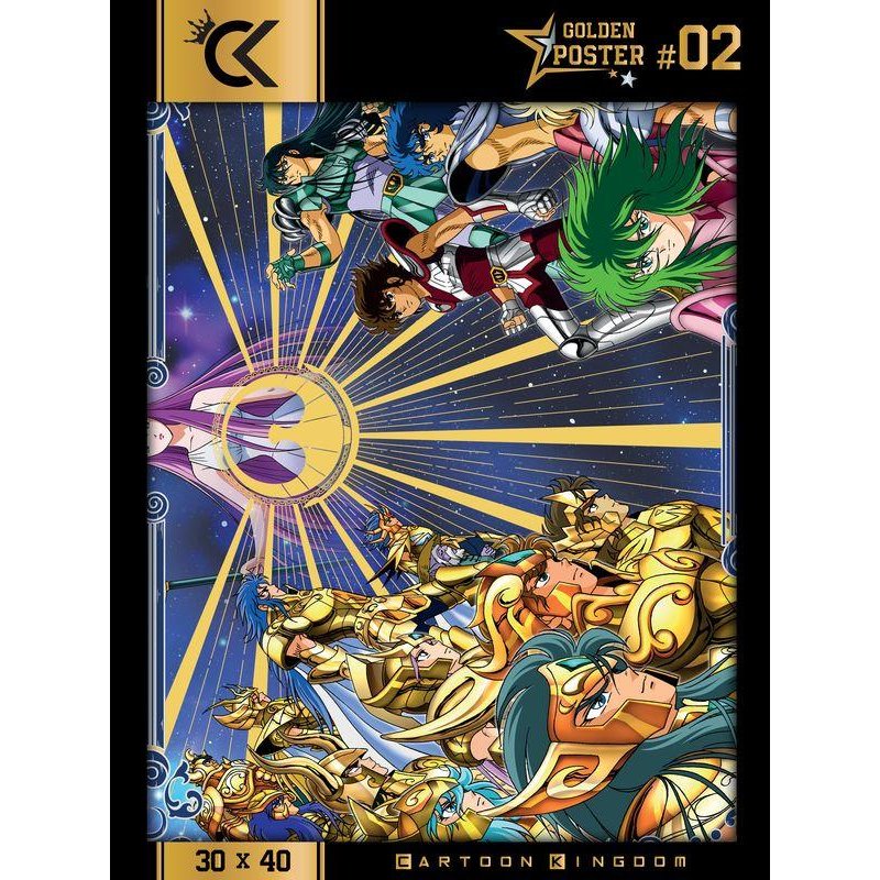 Cartoon Kingdom - Golden Poster - Saint Seiya 40x31cm