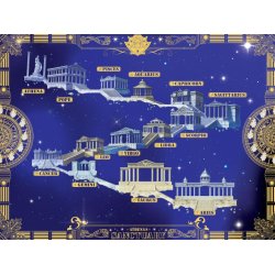 Cartoon Kingdom - Golden Poster - Saint Seiya Sanctuaire 40x31cm