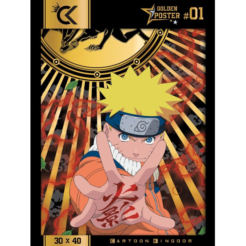 Cartoon Kingdom - Golden Poster - Naruto 40x31cm