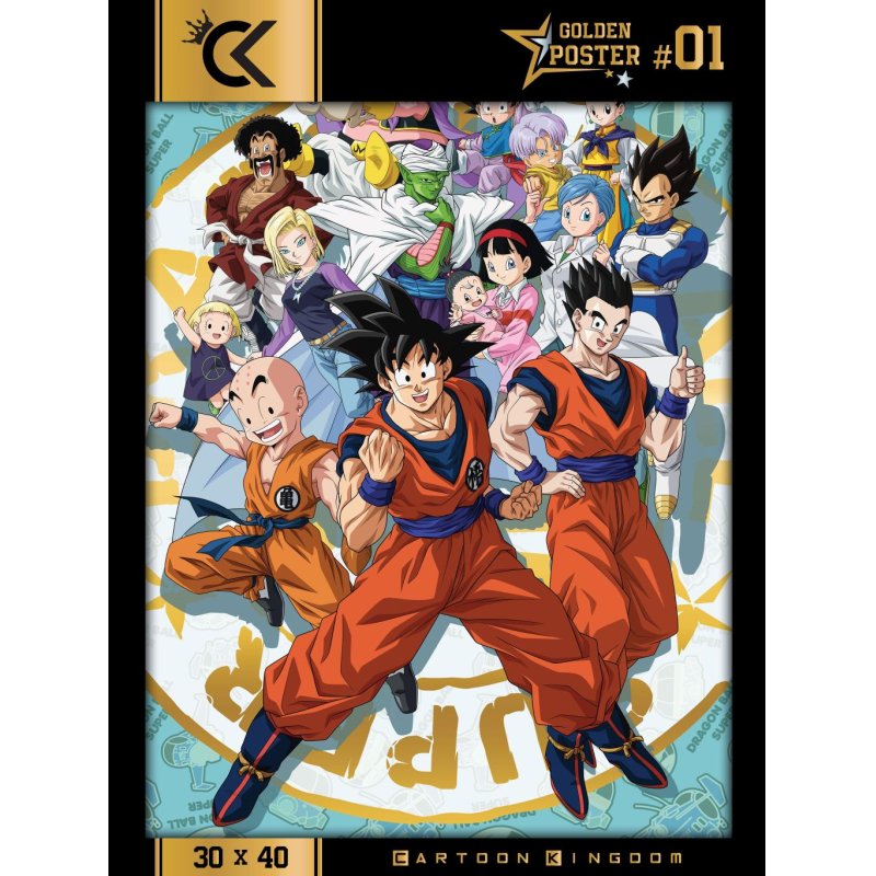 Cartoon Kingdom - Golden Poster - Dragon Ball Super 40x31cm