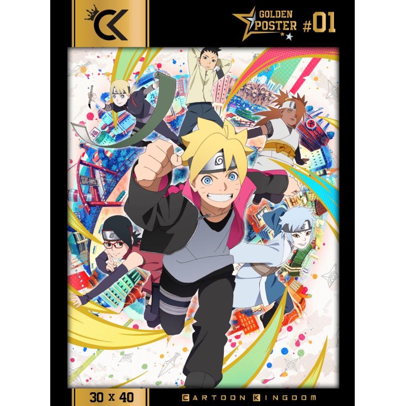 Cartoon Kingdom - Golden Poster - Boruto 40x31cm