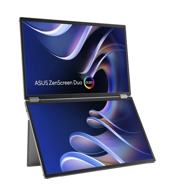 ASUS ZenScreen Duo OLED MQ149CD écran plat de PC 35,6 cm (14") 1920 x 1200 pixels WUXGA Argent