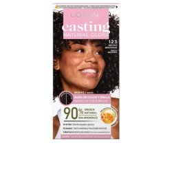 L'Oréal Paris Casting Natural Gloss Hair Color with Nutritive Conditioner with Honey Ammonia-Free Brownie Black 123