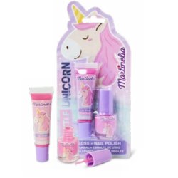 Set of Lip Gloss and Nail Paint for Children Unicorn