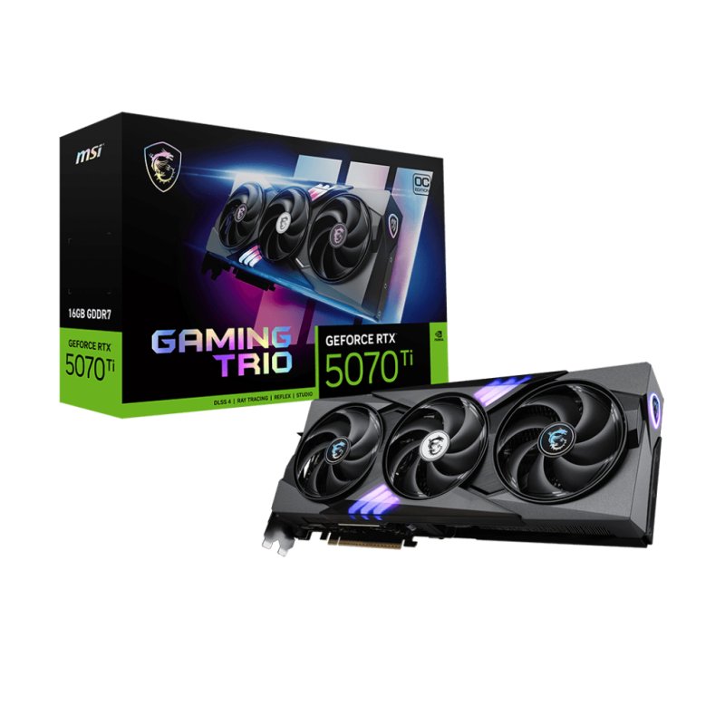MSI GeForce RTX 5070 Ti 16G GAMING TRIO OC PLUS NVIDIA 16 Go GDDR7