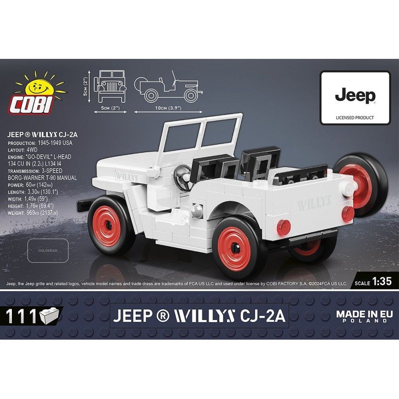 Jeep Willys CJ-2A (weiß)